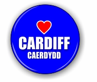 Love Cardiff Small Badge